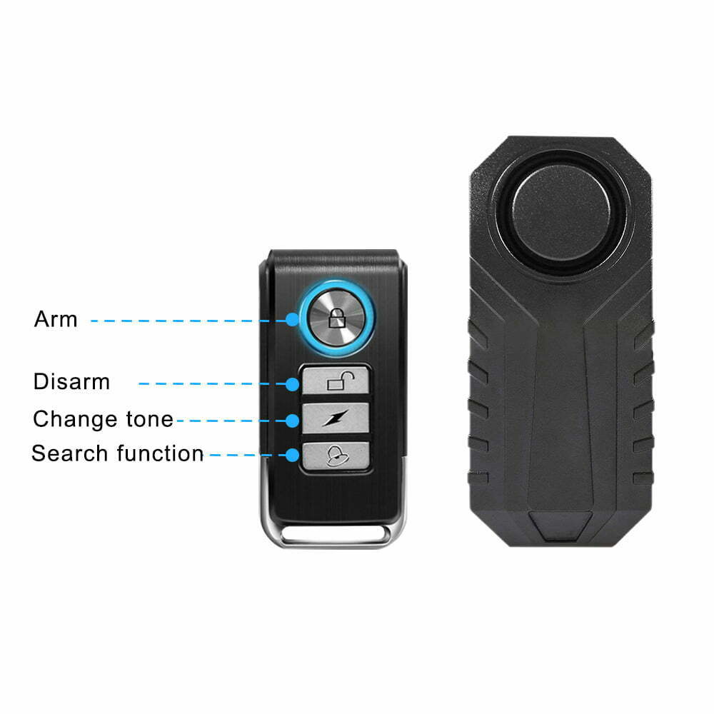 Awapow Waterproof Bike Motorcycle Electric Bicycle Security Anti Lost Wireless Remote Control Vibration Detector Alarm Awapow Waterproof Bike Motorcycle Electric Bicycle Security Anti Lost Wireless Remote Control Vibration Detector Alarm