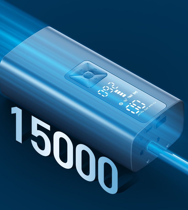 8000mAh Car Air Compressor 12V 150PSI Electric Wireless Portable Tire Inflator Pump for Motorcycle Bicycle Boat AUTO Tyre Balls