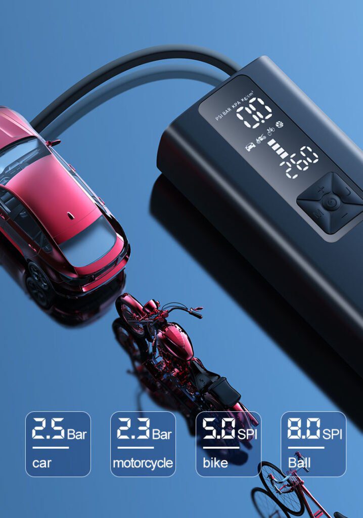 8000mAh Car Air Compressor 12V 150PSI Electric Wireless Portable Tire Inflator Pump for Motorcycle Bicycle Boat AUTO Tyre Balls